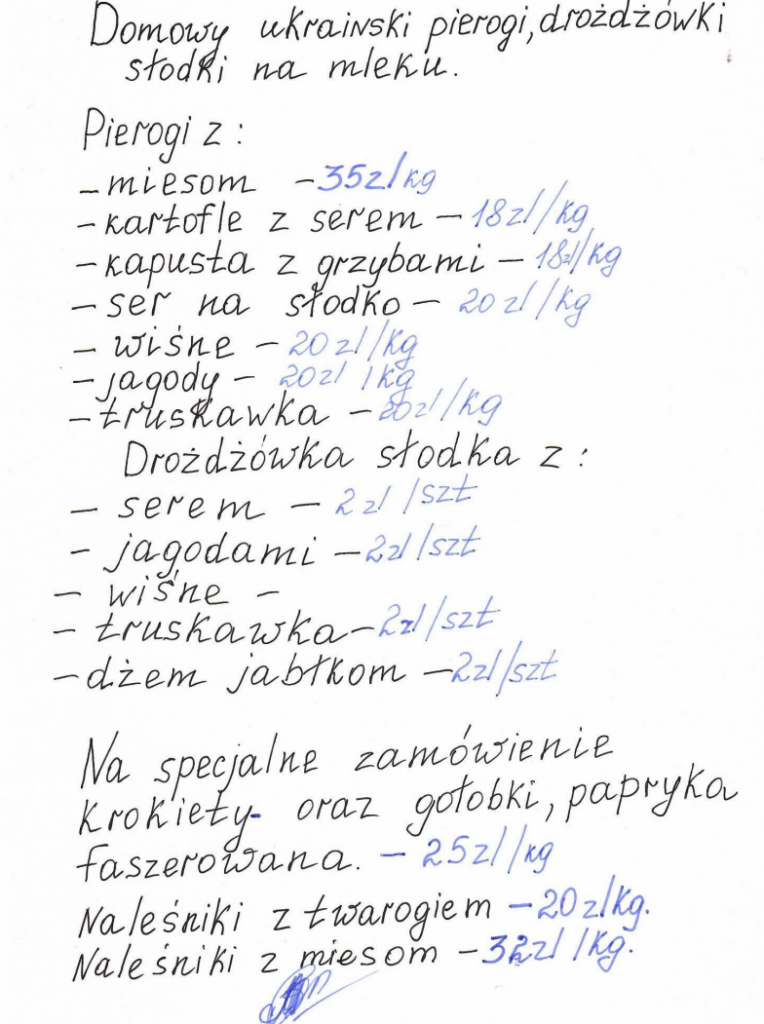 Menu ukrainskie