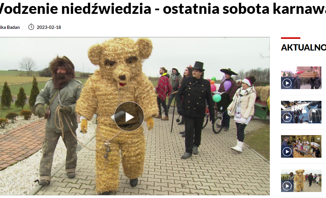 wodzenie niedźwiedzia Łubie Kopienica