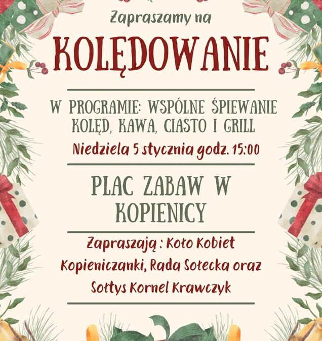 Kolędowanie - Plac Zabaw w Kopienicy - 5 Stycznia